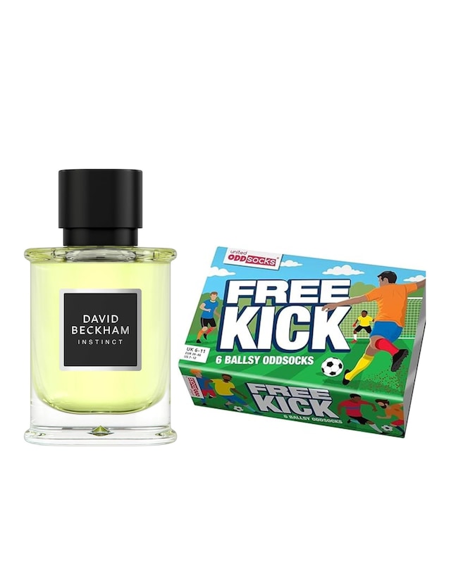 David Beckham Instinct edt spray 75ml & United Oddsock Free Kick Football Socks
