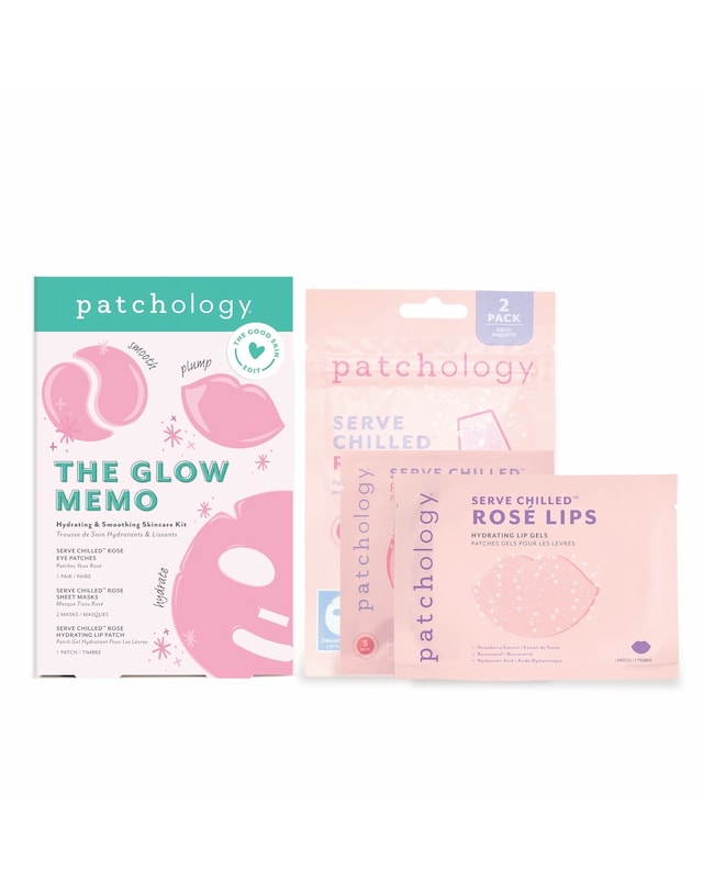 Patchology The Glow Memo Hydrating & Smoothing Skincare Kit