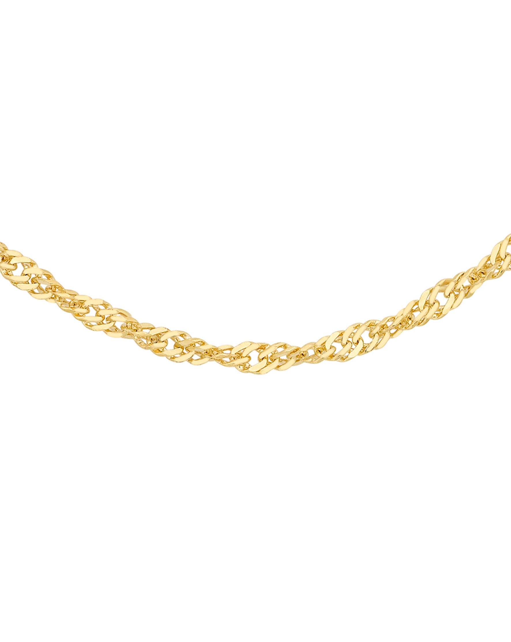 9Ct Gold Twist Curb Chain