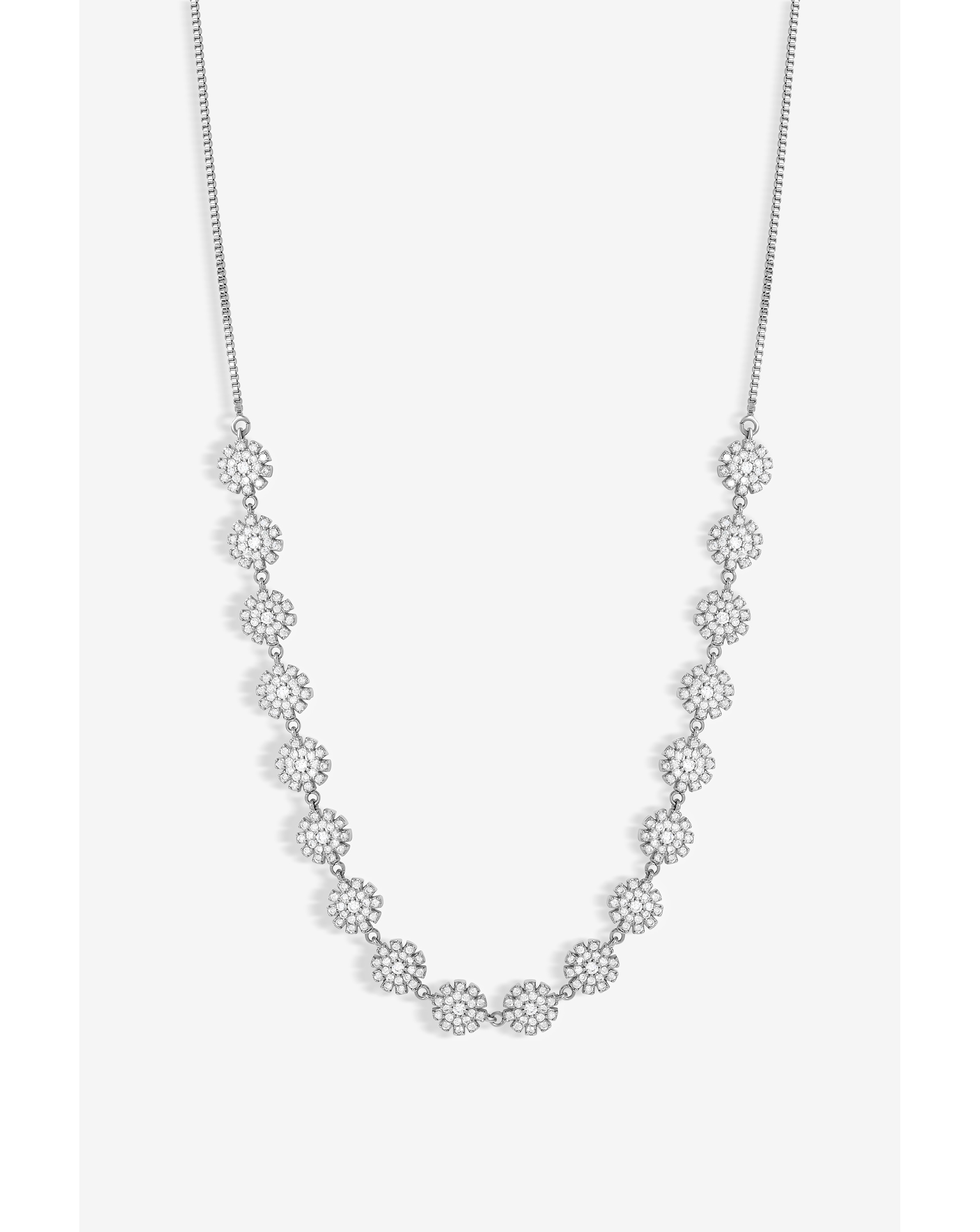 Jon Richard CZ Mini Flower Necklace