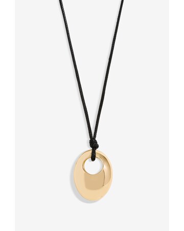 Jon Richard Gold Plated Open Polished Drop Cord Necklace