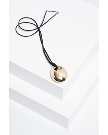 Jon Richard Gold Plated Open Polished Drop Cord Necklace