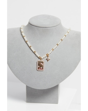 Inicio Pearl Charm Necklace - Gift Pouch