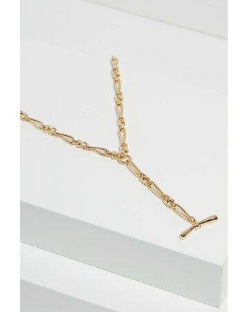 Jon Richard Gold Plated T Bar Necklace