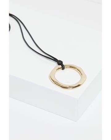 Inicio Gold Plated Semi Precious Pearl And Chain Layered Necklace - Gift Pouch