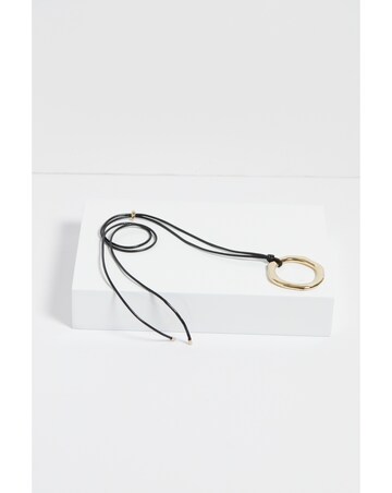 Inicio Gold Plated Semi Precious Pearl And Chain Layered Necklace - Gift Pouch