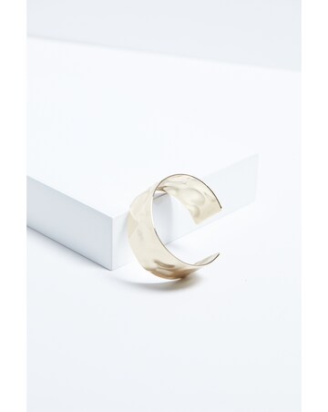 Mood Gold Polished Molten Cuff Bracelet