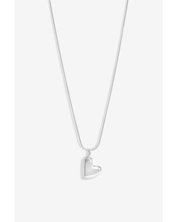 Simply Silver Sterling Silver 925 Molten Heart Pendant