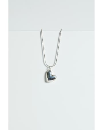 Simply Silver Sterling Silver 925 Molten Heart Pendant