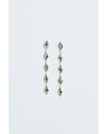 Simply Silver Sterling Silver 925 Polished Diamond Shape Drop Earrings