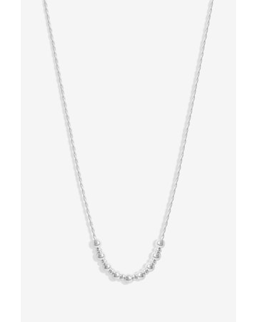 Simply Silver Rope Ball Necklace
