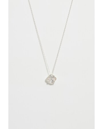 Simply Silver CZ Cut Clover Pendant