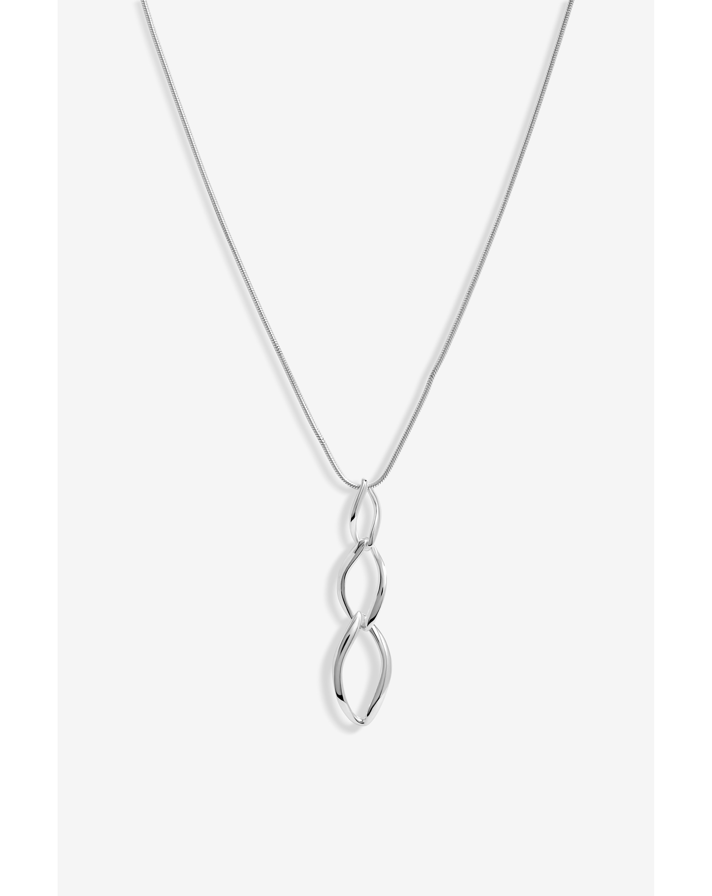 Simply Silver Flat Spiral Pendant