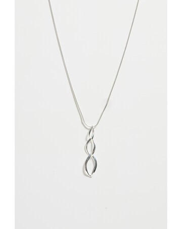 Simply Silver Sterling Silver 925 Polished Flat Spiral Pendant