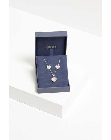 Inicio Pave Heart Set - Gift Boxed
