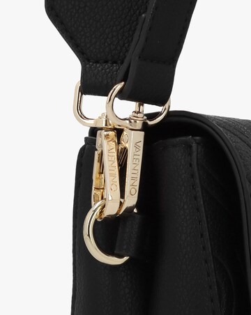 Valentino Bags Pansy Logo Black Satchel Bag