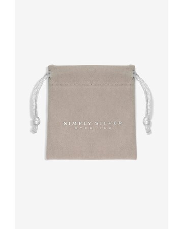 Simply Silver Sterling Silver 925 Cubic Zirconia Star Toggle Bracelet