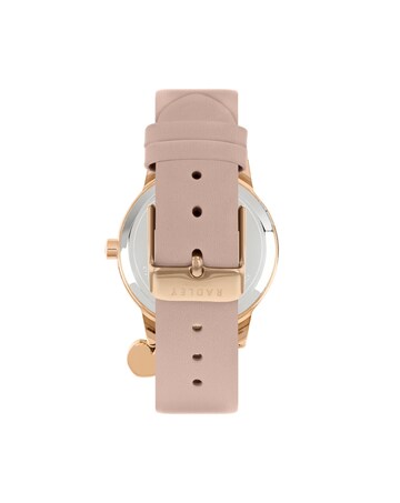Radley Heart Dial  Ladies Cobweb Leather Strap Heart Charm Watch