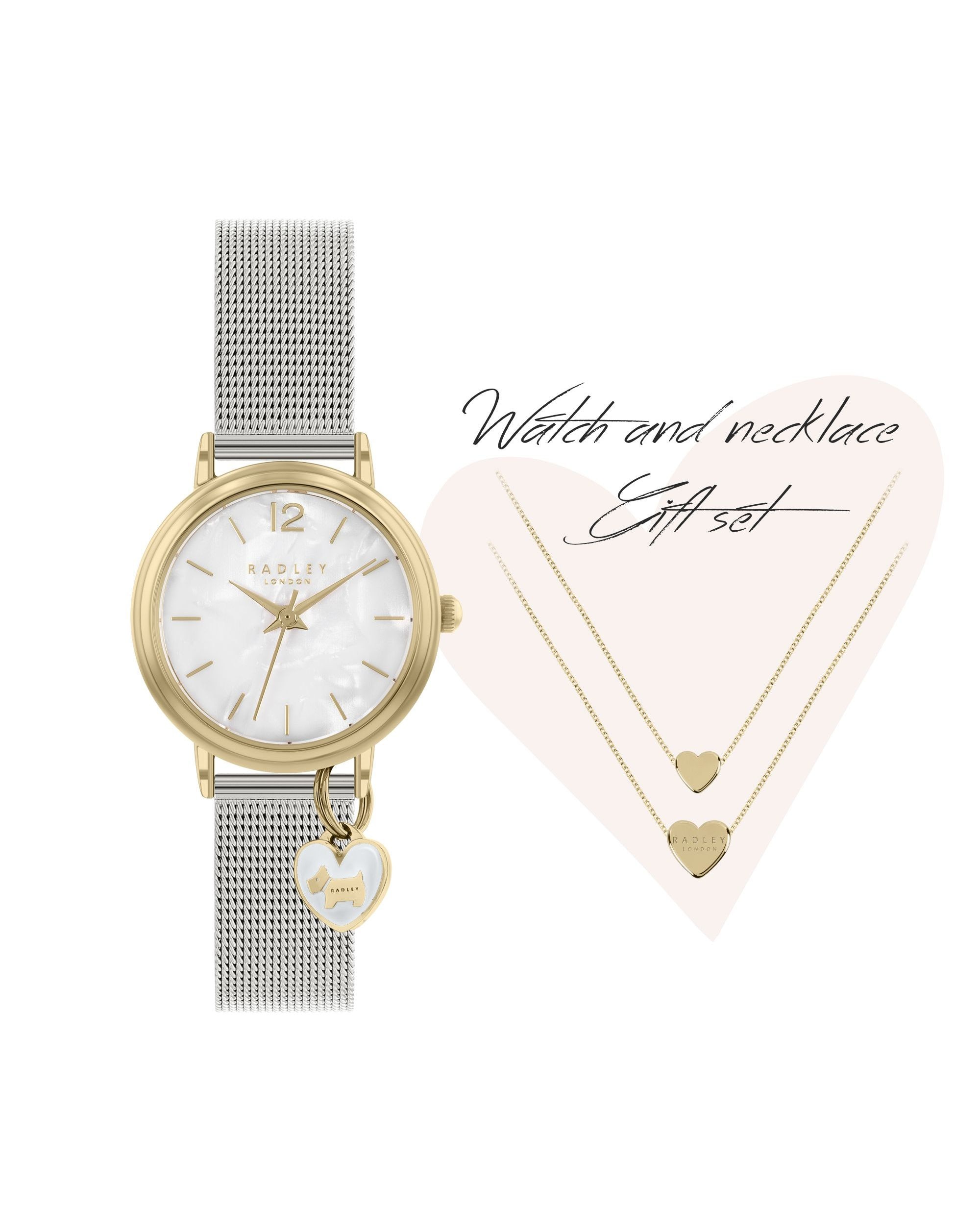 Radley Silver Watch & Necklace Set