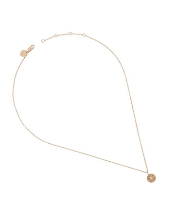 Radley 18ct Rose Gold Plated Sterling Silver Diamond Disc Necklace