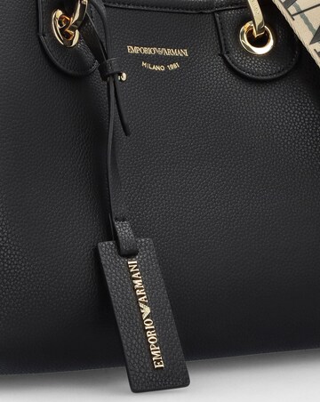 Emporio Armani Myea Black Shopper Bag With Pouch