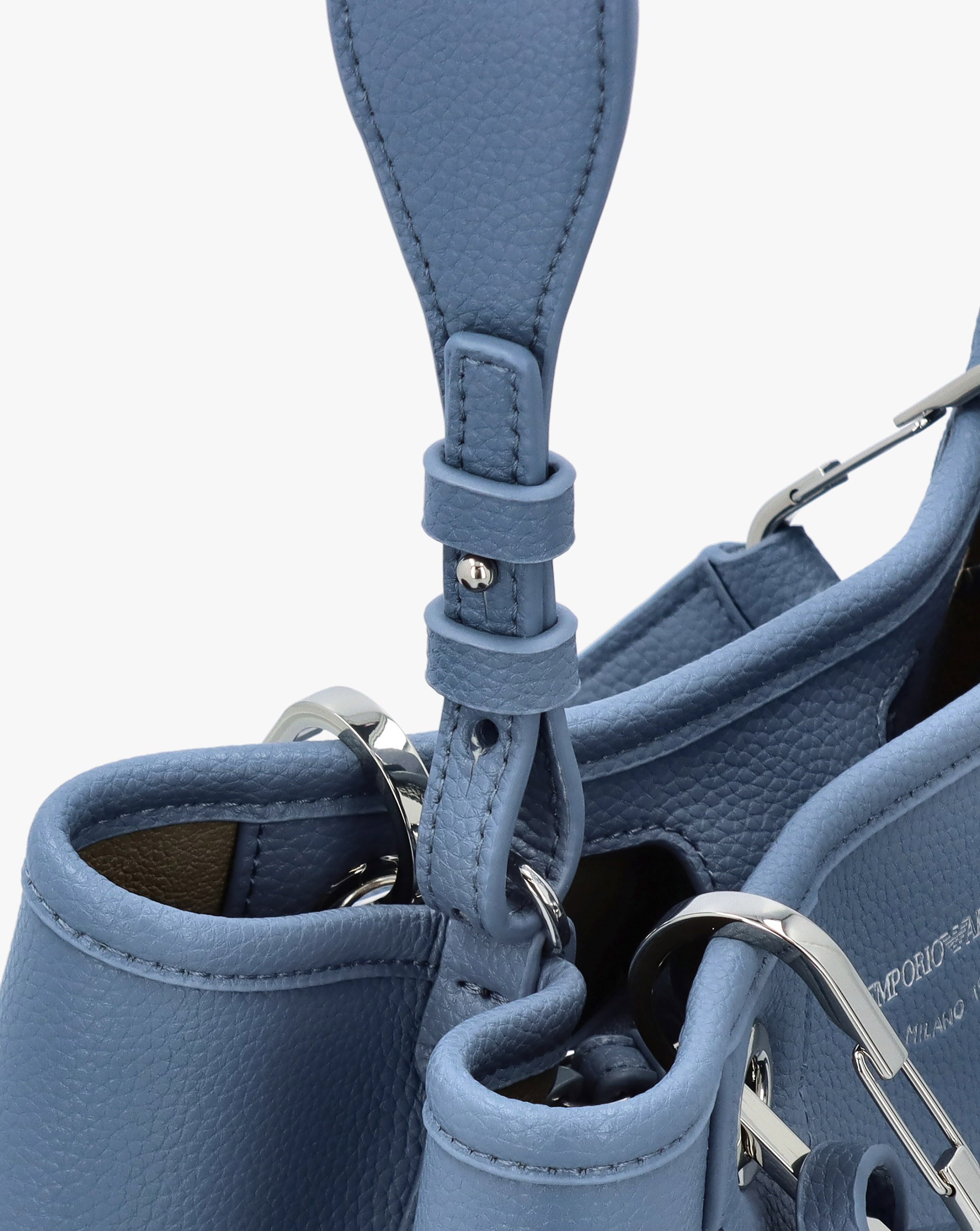 Emporio Armani Myea Blue Shopper Bag With Pouch | JD Williams