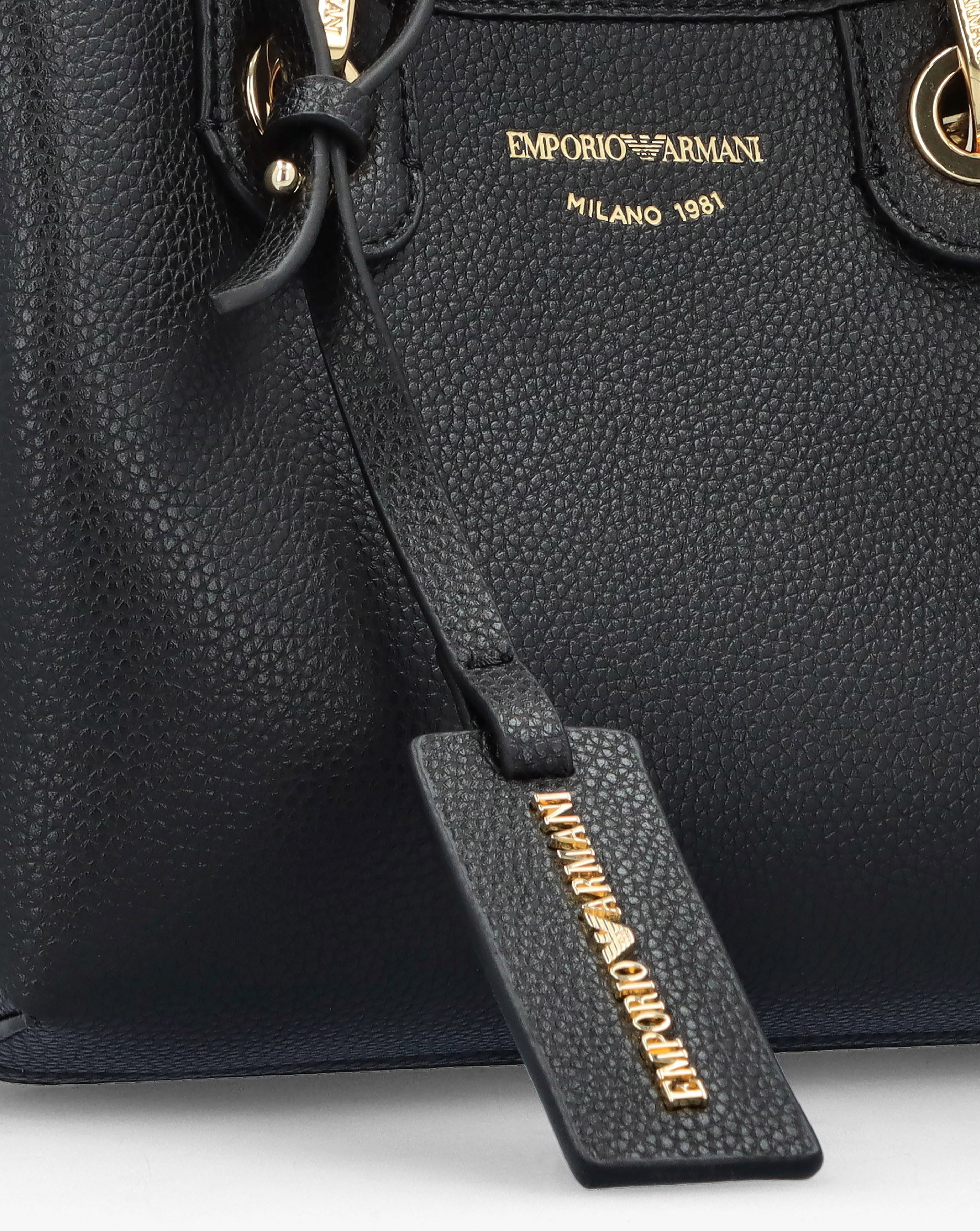 Emporio Armani X Small Black Cross-Body Shopper Bag | JD Williams
