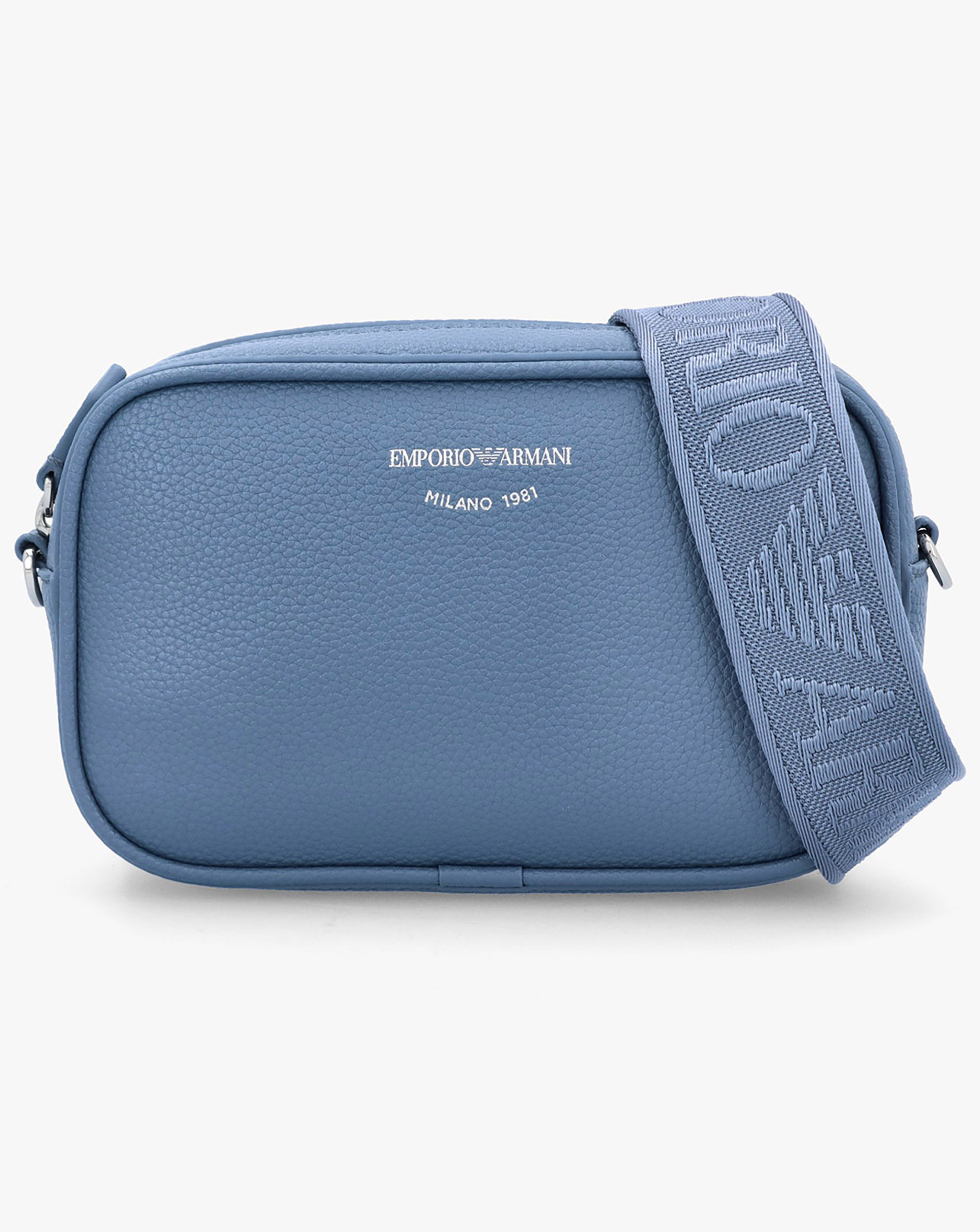 Emporio Armani Cervo Blue Camera Bag