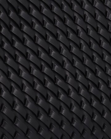 Emporio Armani Interwoven Black Shopper Bag With Pouch