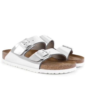 Birkenstock Arizona Leather Two Bar Mules Narrow Width