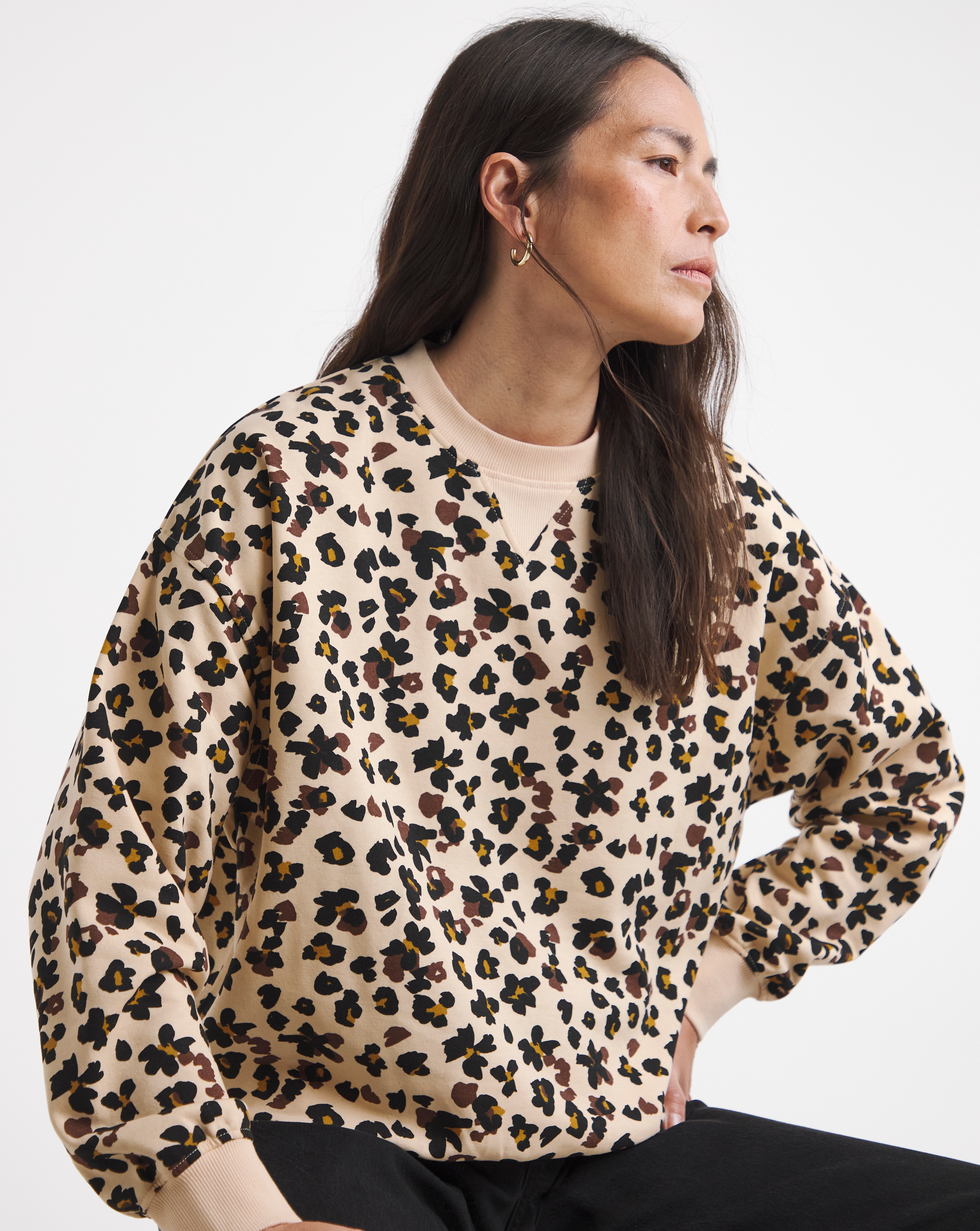 New In - Drop Shoulder Printed Sweatshirt