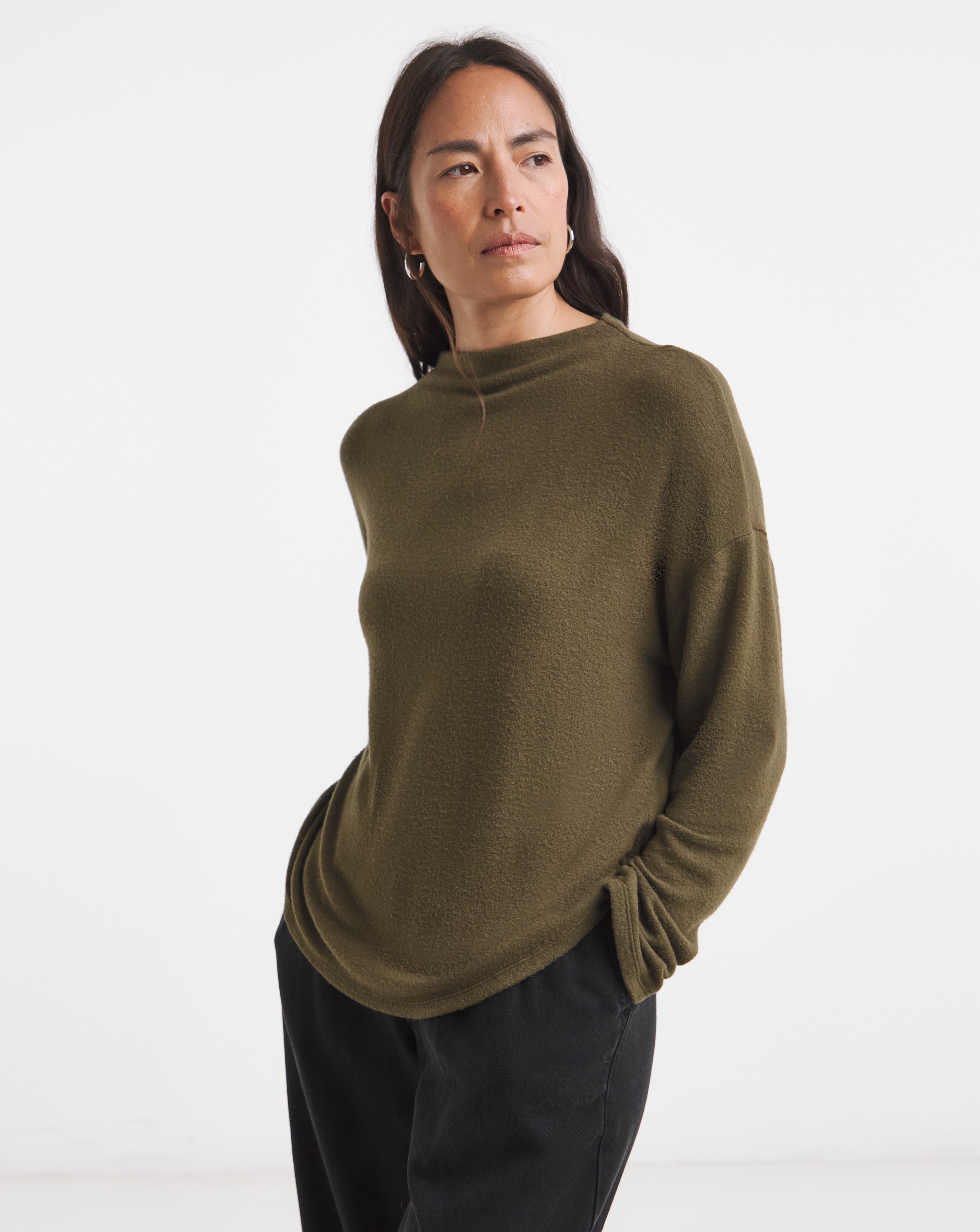 New In - Soft Touch Slash Neck Top
