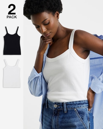 2 Pack Thick Strap Cami