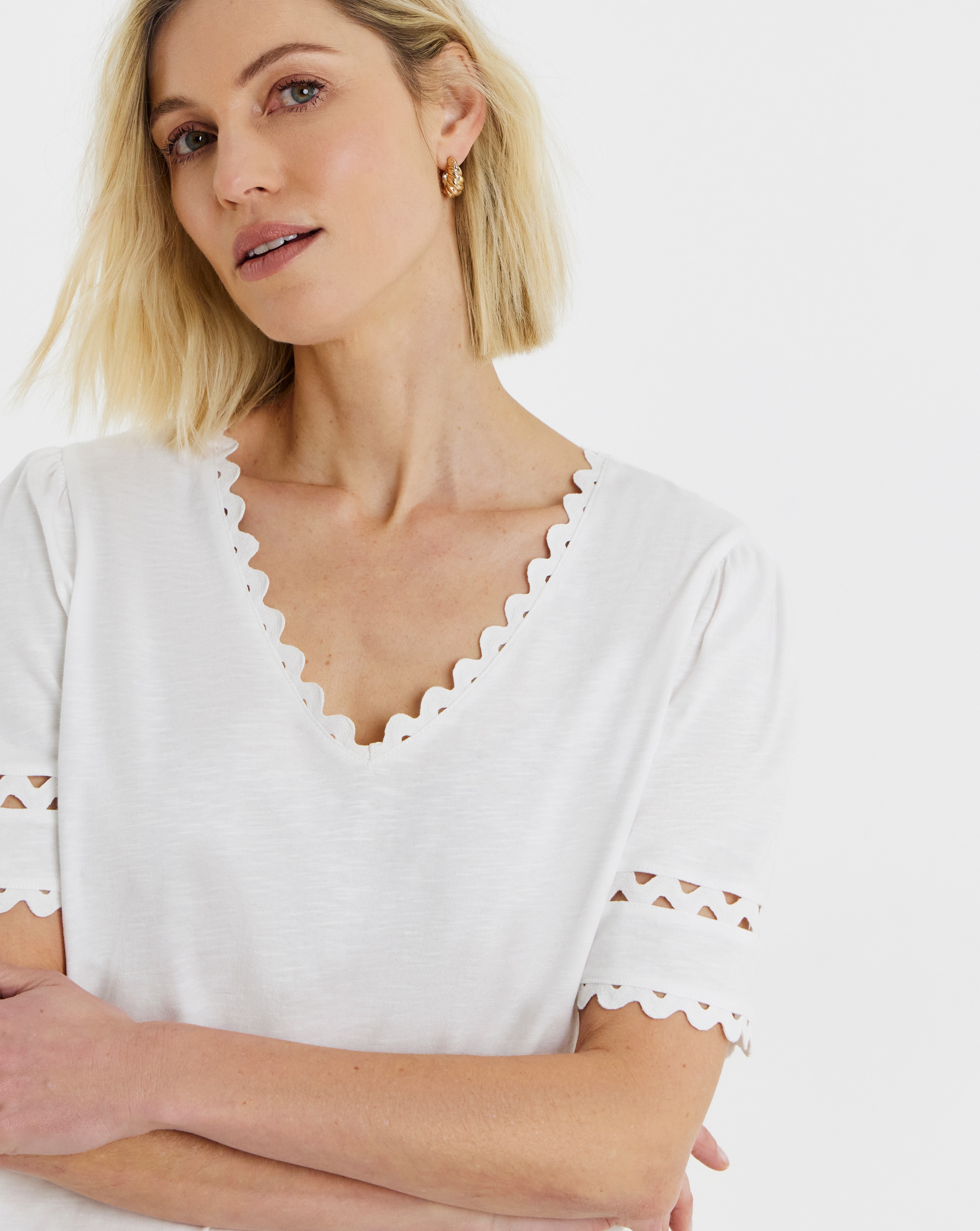 New In - Ric Rac Trim Top