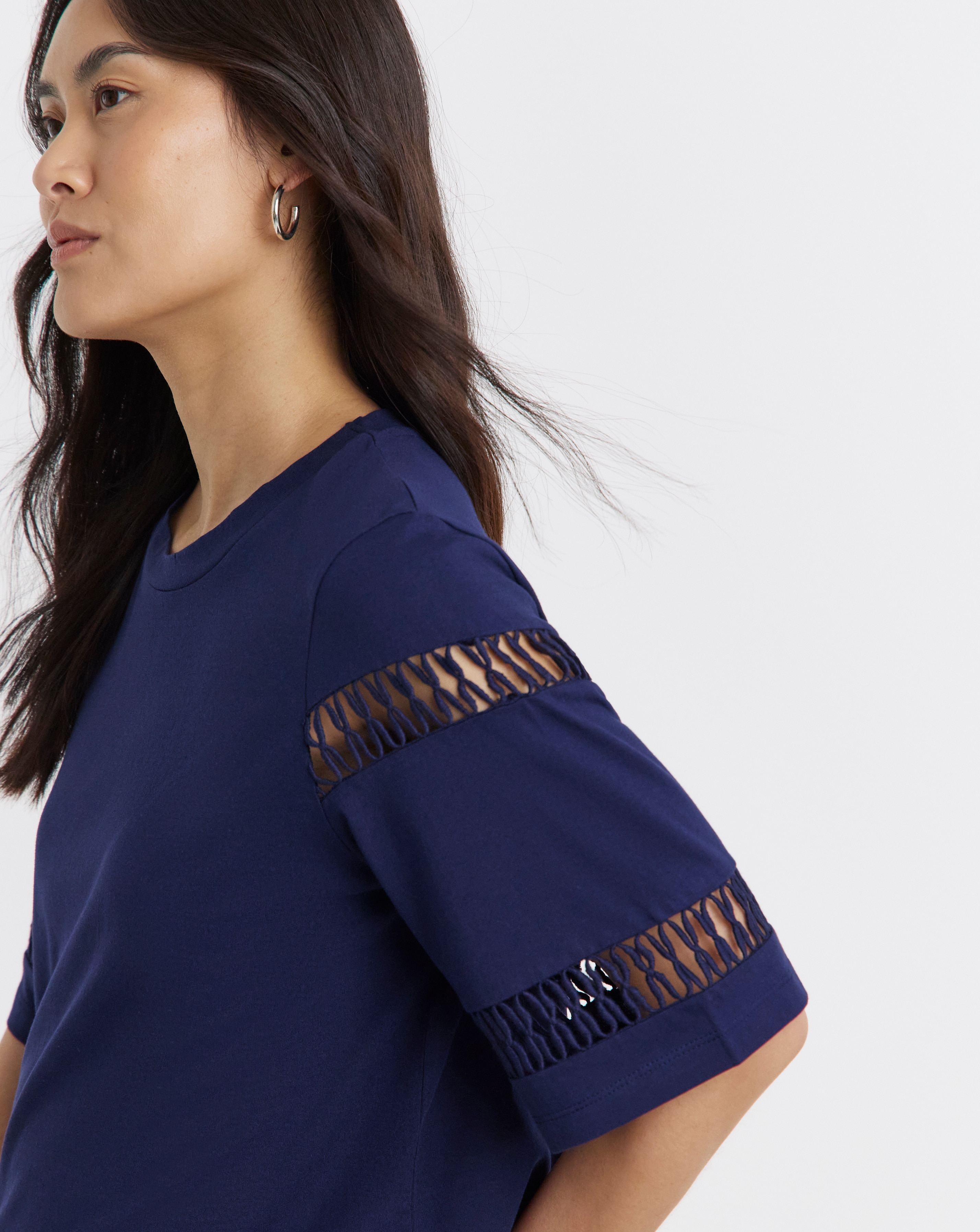 New In - Ladder Insert Short Sleeve T-Shirt