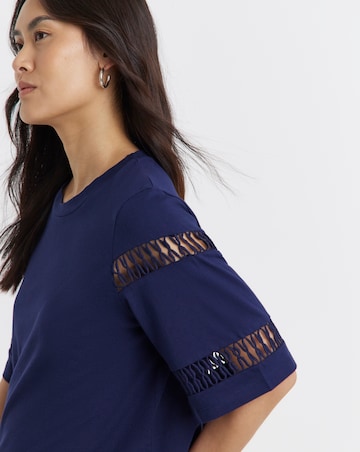 Ladder Insert Short Sleeve T-Shirt