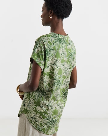 2 Pack Short Sleeve Curved Hem Longline top