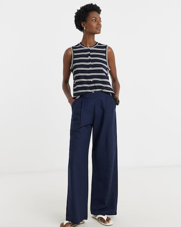 Crochet Sleeveless Button Through Top