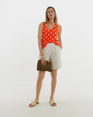 Jersey V-Neck Vest Printed