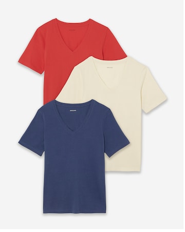 3 Pack V-Neck T-Shirts