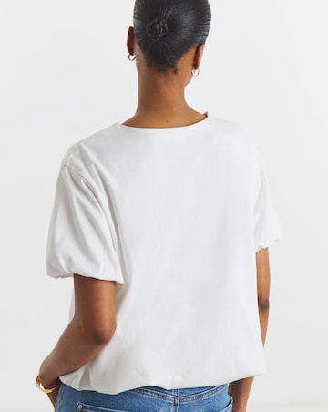 Boxy Bubble Hem Top
