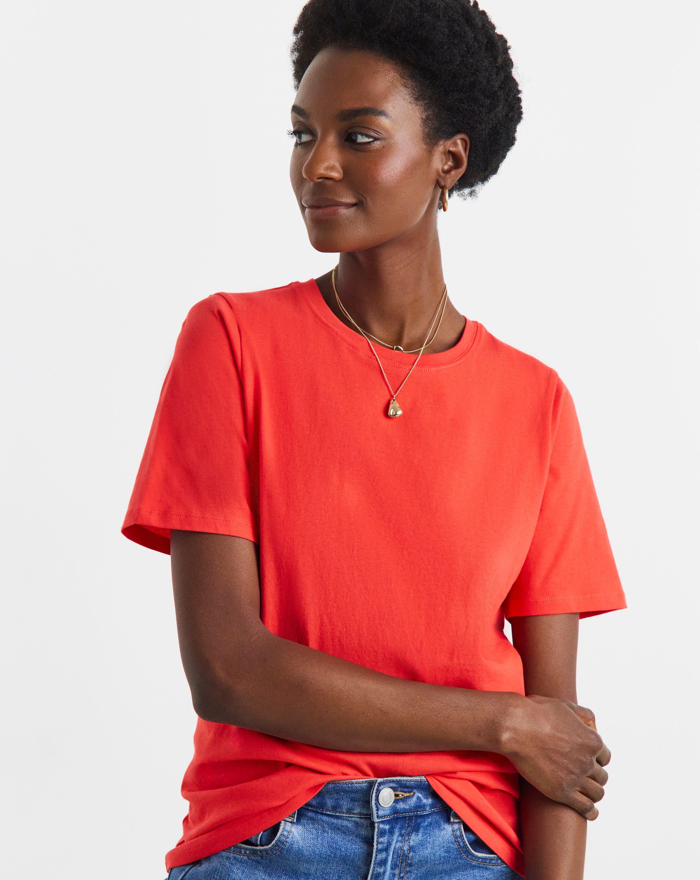 New In - THE CREW NECK T-SHIRT