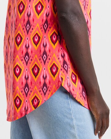 2 Pack Short Sleeve Curved Hem Longline Top