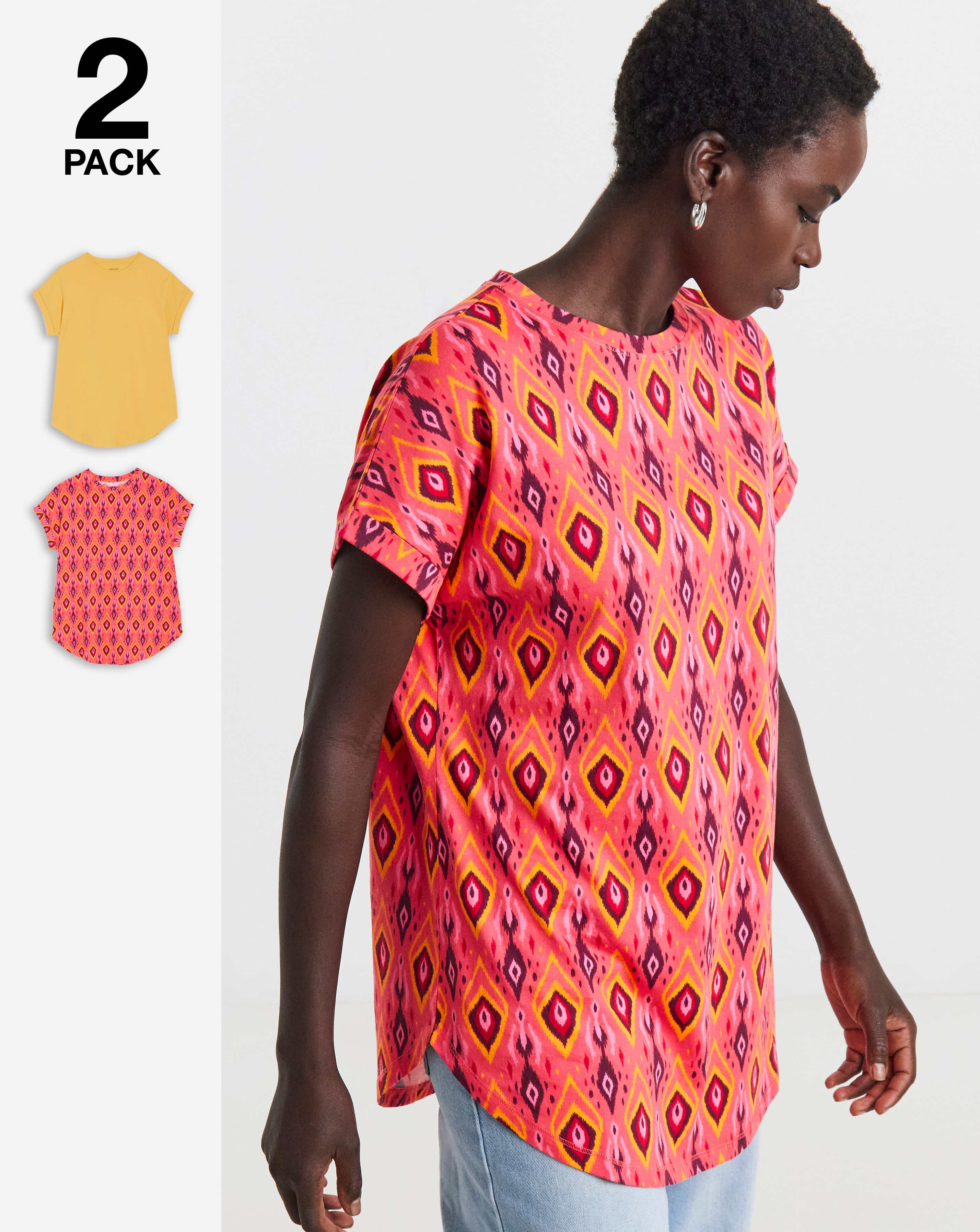 New In - 2 Pack Longline Top