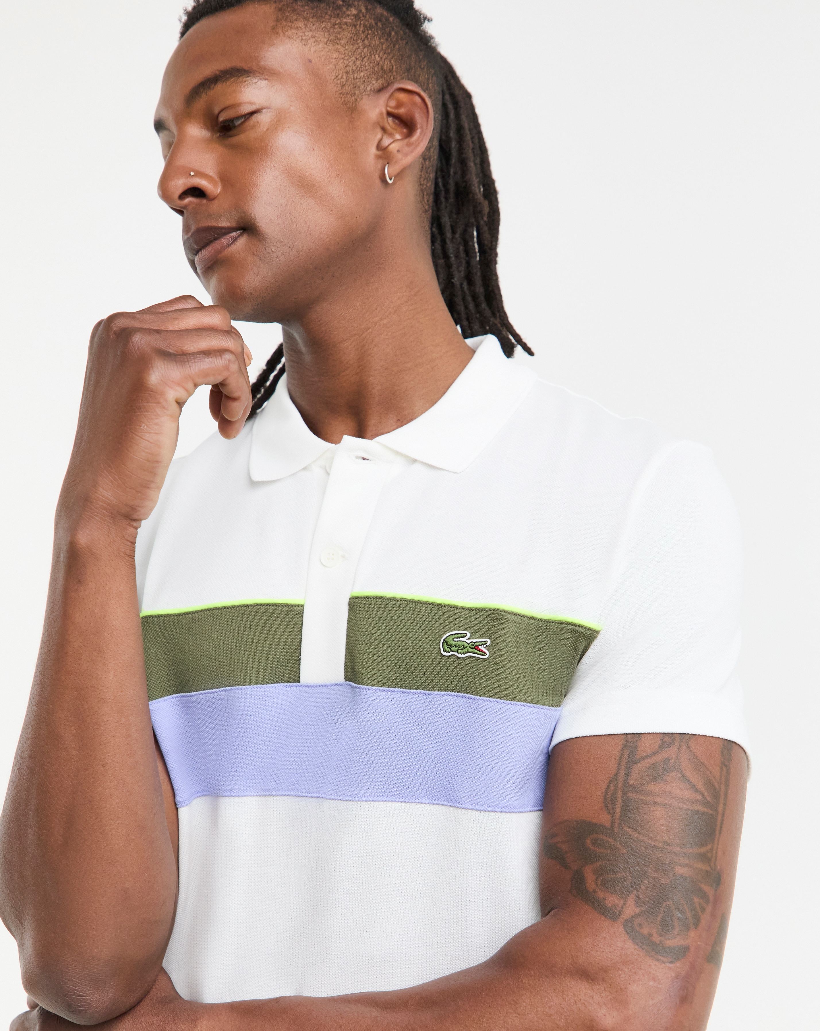 Lacoste Short Sleeve Stripe Polo