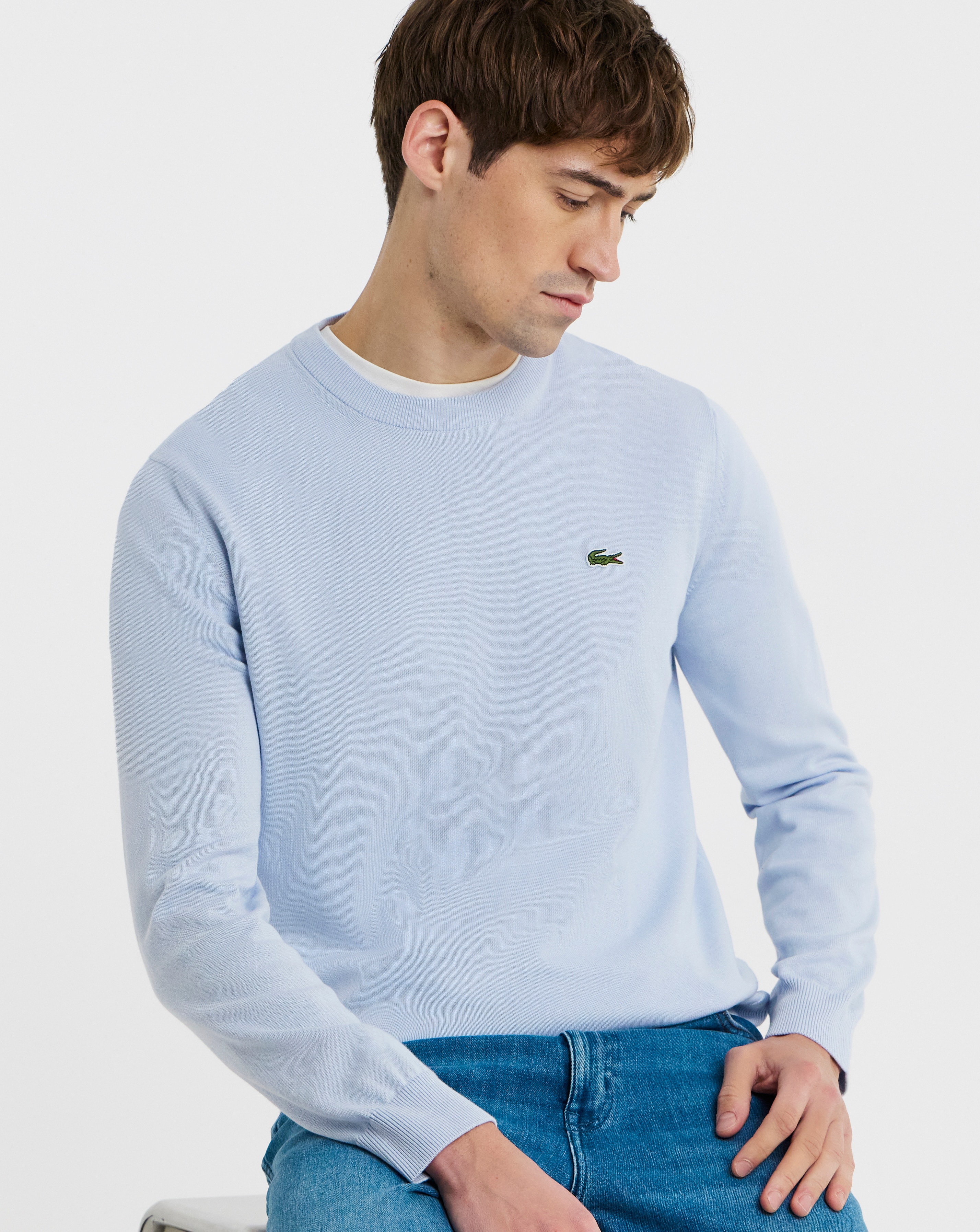 New In - Lacoste Classic Crew Neck Knitted Jumper