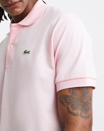 Lacoste Classic Short Sleeve Pique Polo - Light Pink