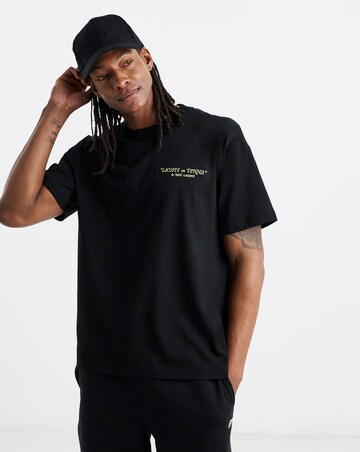 Lacoste Short Sleeve Back Graphic T-Shirt - Black
