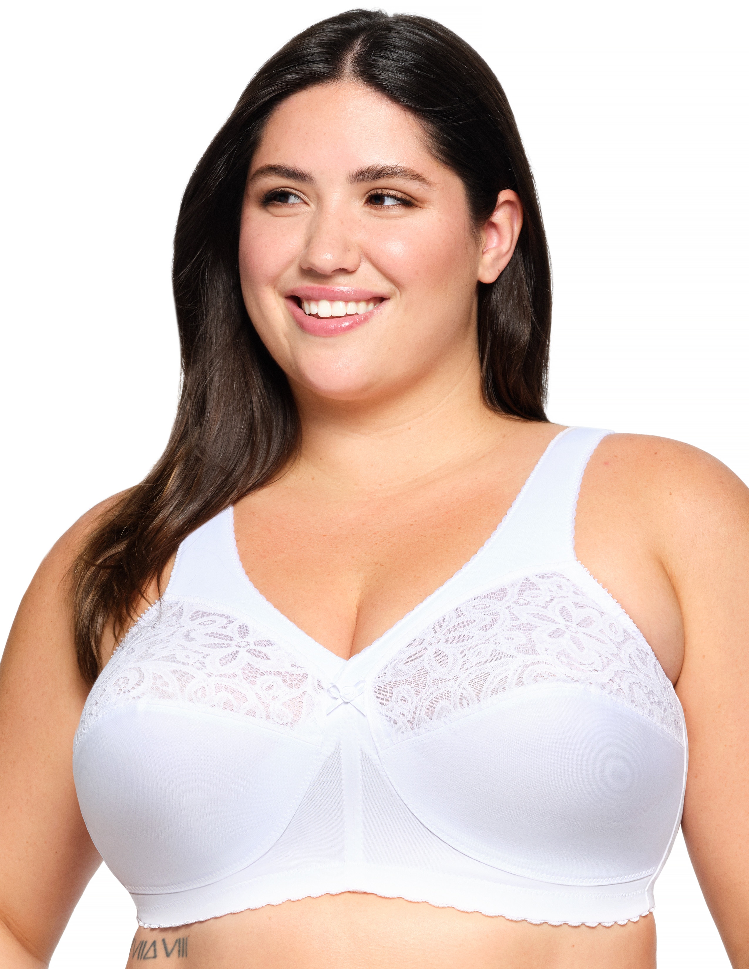 Glamorise Plus Size MagicLift Cotton Support Bra 1001