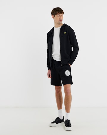 Lyle & Scott Borders Label Graphic Sweatshort - Jet Black